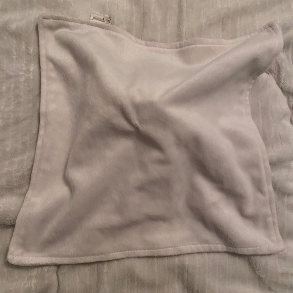 White Teddy Bear Raised Textured Dots Circles Plush Baby Security Blanket Lovey - Picture 3 of 3